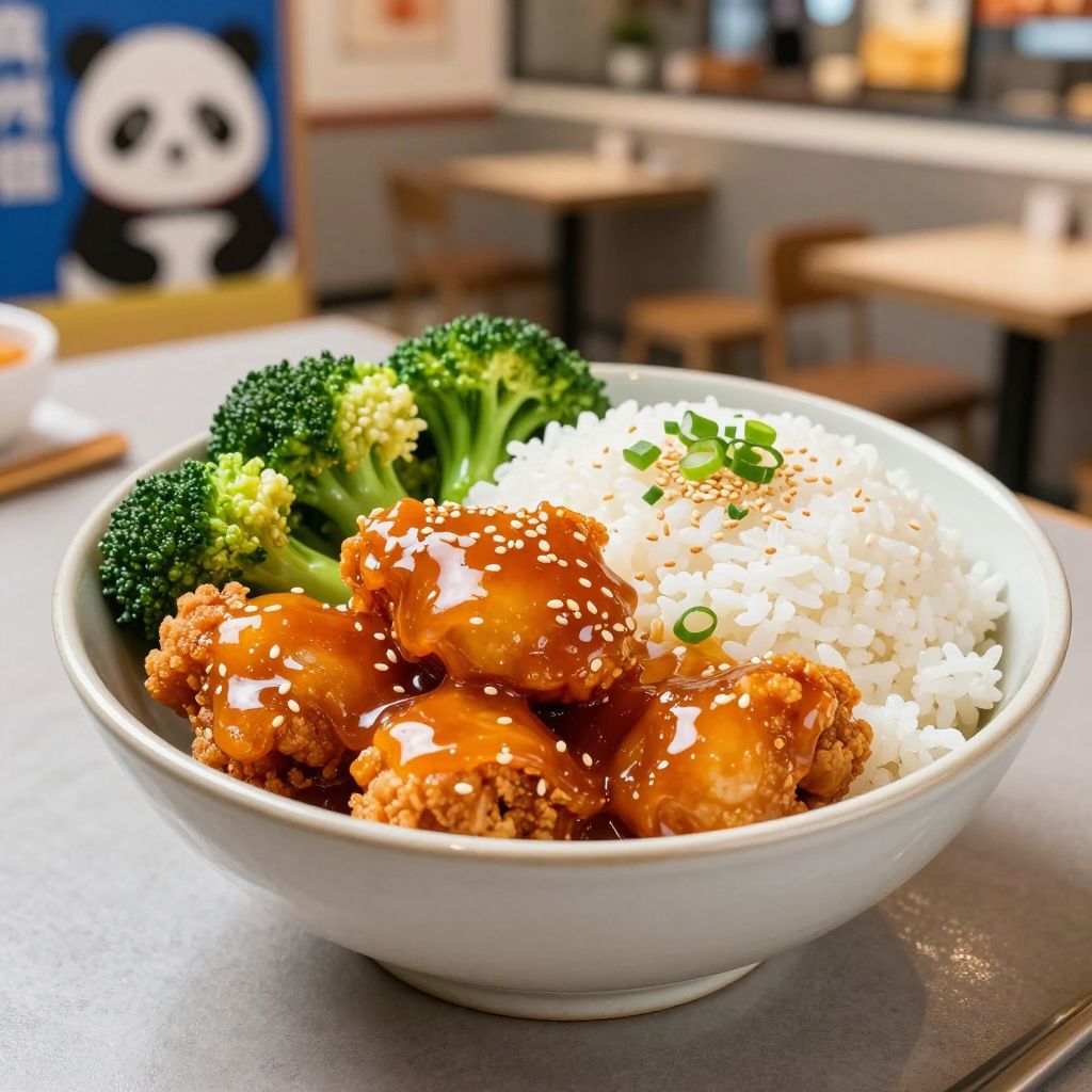 Panda Express food display