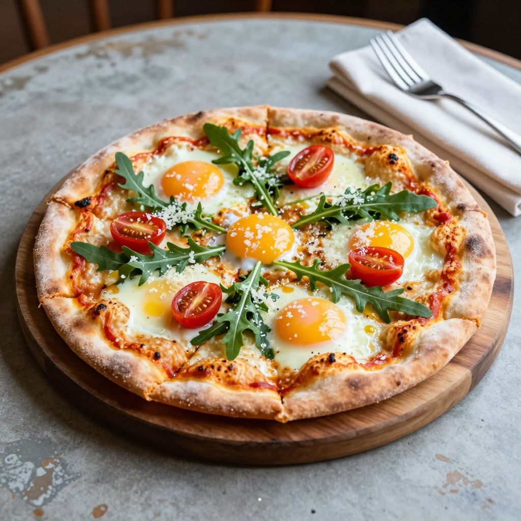 Baba Louie’s - Breakfast pizza
