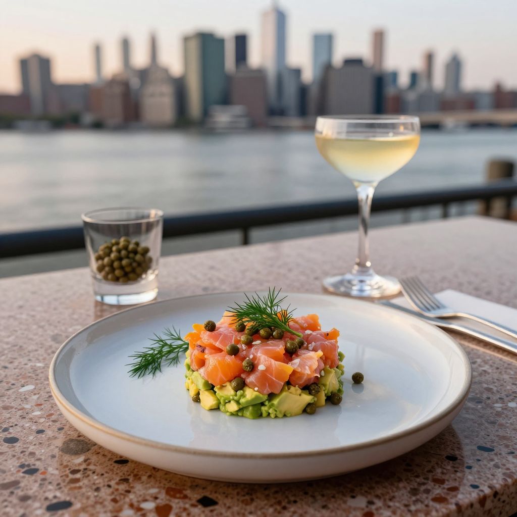 Aquila outdoor dining greenery