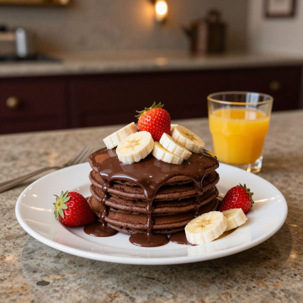 Chocobar Cortés chocolate pancakes