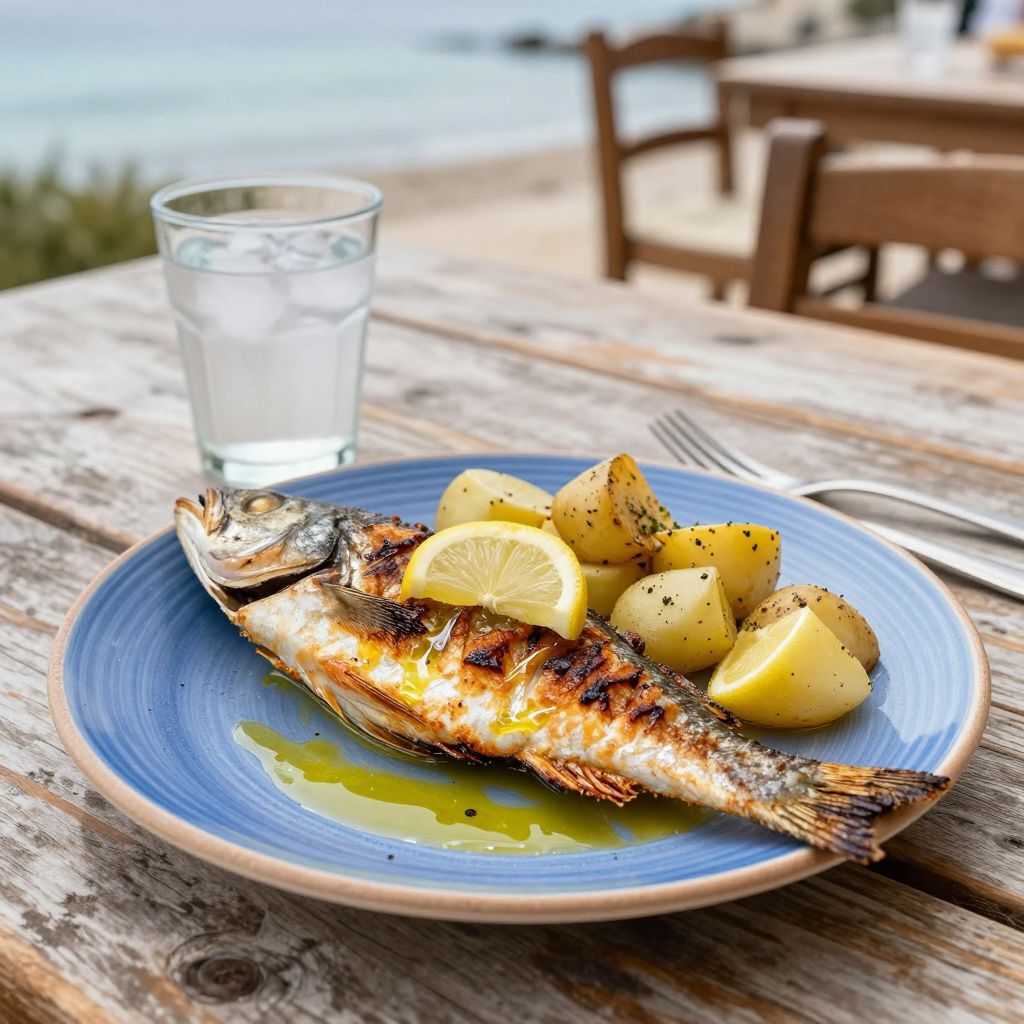 Taverna Katina in Amoudi Bay